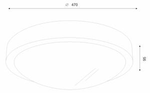 Brilagi - LED таванно осветително тяло CARVALHO SLIM 3xE27/60W/230V, дъб/орех, Ø
