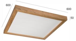 Brilagi - LED осветително тяло за баня WOODY FRAME LED/40W/230V 60x60 cm IP44 дъб