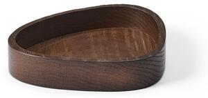 Кафява декоративна дървена кутия за съхранение 14x12,5x3 cm Curve S – LIND DNA