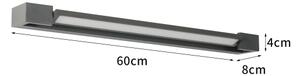 Brilagi - LED външен стенен осветител AQUA LINE LED/18W/230V 60 cm IP44 антрацит CRI 90