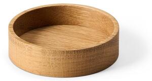Декоративна дървена кутия за съхранение в естествен цвят ø 11x3 cm Circle S – LIND DNA