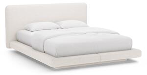 Бежово тапицирано двойно легло 140x200 cm Linea – Micadoni