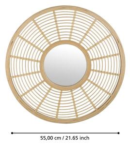 Eglo 425029 - Огледало MITSUKE Ø 55 см бамбук