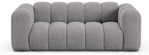 Сив шенилов диван 200 cm Lupine – Micadoni