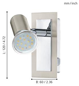 EGLO 90914 - Спот аплик ROTTELO 1xGU10//3W/230V
