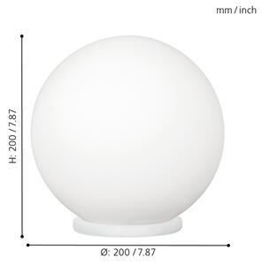 EGLO 85264 - Настолна лампа RONDO 1xE27/60W/230V Ø 20 см