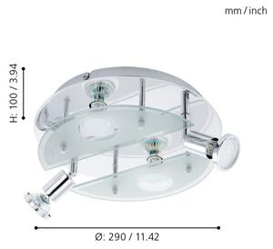 EGLO 93085 - LED Лампа за таван CABO 1 4xGU10/3W