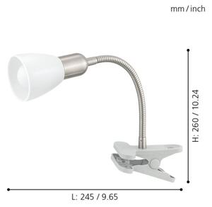 Eglo 92932 - LED лампа с щипка DAKAR 3 1xE14/4W/230V