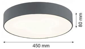 Argon 1187 - Плафон DARLING 3xE27/15W/230V Ø 45 см сив