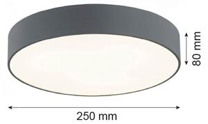 Argon 3080 - Плафон DARLING 2xE27/15W/230V Ø 25 см сив