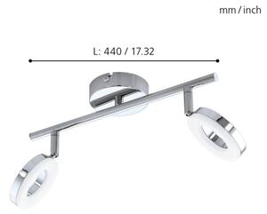 Eglo 94757 - LED Лампа за баня GONARO 2xLED/3,8W/230V IP44