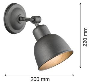 Argon 3183 - Стенна лампа EUFRAT 1xE27/60W/230V