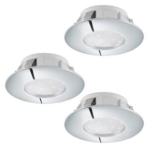 Eglo 95822 - КОМПЛЕКТ 3x вградени LED осветителни тела PINEDA LED/4,9W/230V
