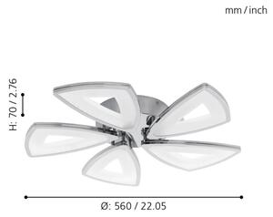 Eglo 95221 - LED лампа за таван AMONDE 5xLED/6W/230V