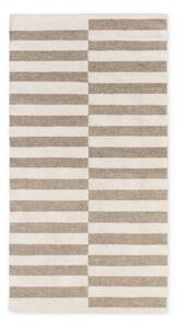 Бял/сив двустранен/ръчно изработен вълнен килим 80x150 cm Vika – Hanse Home