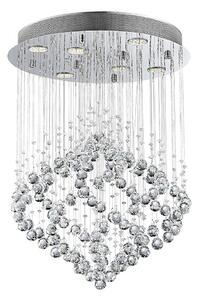 Luxera 62412 - Кристален повърхностно монтиран Полилей CHESTER 6xGU10/50W/230V