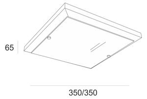 Плафон 2xE27/60W/230V за таванен монтаж
