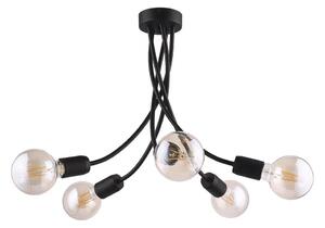 Jupiter 1640 - Полилей на пръчка LUCE 5xE27/60W/230V черна