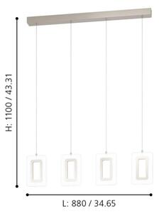 Eglo 99107 - LED полилей на кабел ENALURI 4xLED/5,4W/230V