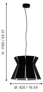 Eglo 99081 - Полилей на въже VALECROSIA 1xE27/40W/230V