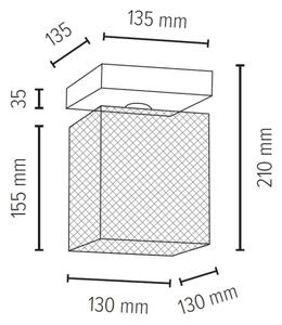 Spot-Light 8175174 - Плафон NORMAN WOOD 1xE27/25W/230V матов дъб