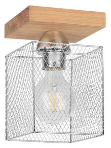 Spot-Light 8175174 - Плафон NORMAN WOOD 1xE27/25W/230V матов дъб