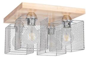Spot-Light 8175460 - Плафон NORMAN WOOD 4xE27/25W/230V