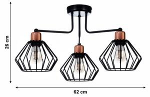 Прикрепен полилей PORTO 3xE27/40W/230V