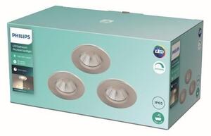 Philips - К-кт 3бр. LED димируеми лунички за баня LED/5,5W/230V 2700K IP65