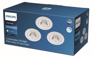 Philips - К-кт 3бр. LED Димируеми лунички DIVE LED/5,5W/230V 2700K