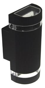 Екстериорен аплик KORTEK 2xGU10/30W/230V IP54 черен