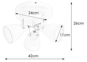Markslöjd 108081 - Спот за баня FJÄLLBACKA 3xG9/20W/230V IP44 черен