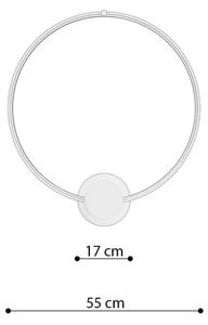 Thoro TH.222 - LED таванно осветително тяло RIO LED/21W/230V CRI98 3000K диам. 55 см златисто