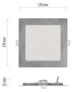 LED вградено осветително тяло NEXXO LED/12,5W/230V 3000/3500/4000K сребристо 17x17 cm