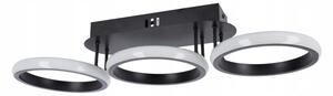 Димируемо LED таванно осветително тяло LED/30W/230V 3000-6500K черно Wi-Fi Tuya + дистанционно управление