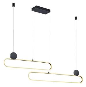 Trio - димируем висящ полилей на кабел GRANT LED/54W/230V 2300/3000/4000K черен/златен