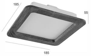LED Лампа за окачен таван WOODY SPOT LED/17W/230V 3000K дъб 18,5x18,5 см