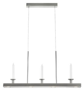 Markslöjd LED висяща лампа Dining, никел, желязо, дължина 82 cm, дим., Затъмняване, Металик, Дневна/трапезария, Метал