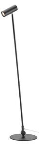 Markslöjd LED стояща лампа Arlo, черна, желязо, височина 132 cm, дим., Затъмняване, Черен, Дневна/трапезария, Метал, Модерен