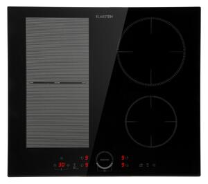 Klarstein Delicatessa 60 Hybrid, индукционен котлон за вграждане, 4 зони, 7000 W, черен