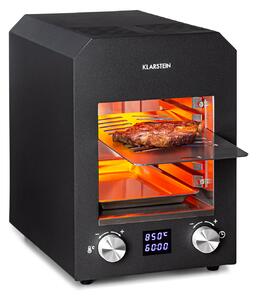 Klarstein Hannibal, грил с висока температура, 2200 W, 850 °C, за вътрешна употреба, неръждаема стомана, черен