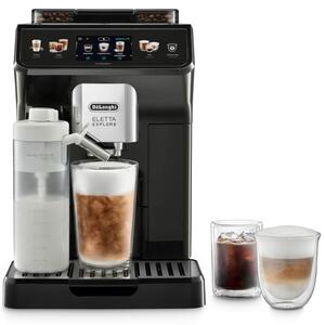 Кафеавтомат DeLonghi Eletta Explore ECAM450.65.G, 1450W, 19 bar, 1.8 л. обем на резервоара за вода, технология за студена екстракция, черен