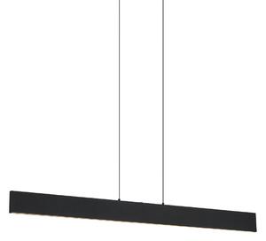 Модерен висящ лампион черен вкл. LED 3-степенно димируем Easylift - Straight