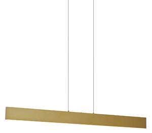 Модерна висяща лампа месинг с LED 3-степенно димиране Easylift - Straight