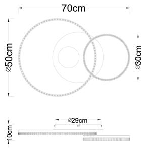 Globo 48480-30 - LED таванно осветително тяло SANFORD LED/30W/230V 3000K 70x50 см бежово