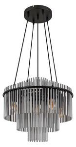 Globo 15698H1 - Полилей на кабел GORLEY 5xE27/60W/230V черен