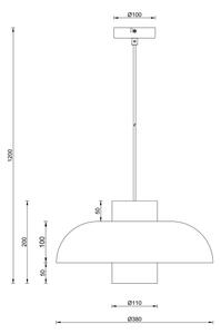 Globo 15755S - Висяща лампа на кабел LOWE 1xE27/60W/230V черна