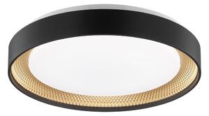 Brilliant - LED димируемо таванно осветително тяло WALDO LED/24W/230V черно/златно + дистанционно управление