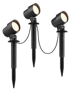 Brilliant - Комплект от 3 външни LED лампи KAMARA LED/8,5W/230V IP44 черни