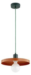 Полилей на кабел LITO 1xE27/15W/230V меден/зелен